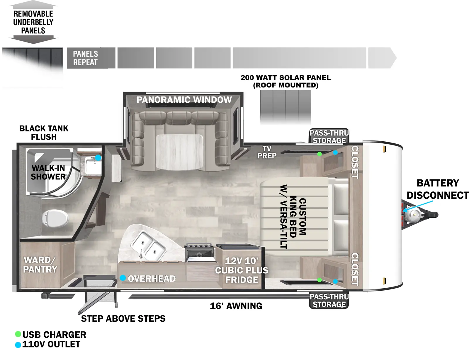 X Lite 210RBXL - DSO Floorplan